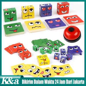 Toy Face Changing RubikS Cube Family Game Puzzle Anak Mainan Edukasi
