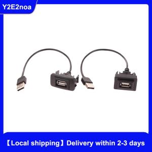 【Local shipping】 Car Dashboard Flush Mount USB Panel Extension Cable Adapter Socket For Vigo RAV4 Toyota Vios Levin