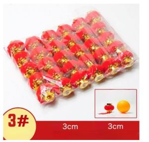 5 PCS Lampion Imlek Bulat Bludru Merah Gantung Elegan untuk Dekorasi Tahun Baru