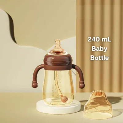 Toki - 240ml/300ml Baby Feeding Drinking Bottle Kids Portable Bottle Wide Neck Milk Bottle Leak-proof Botol Susu Bayi Botol Kanak Kanak 宝宝婴儿奶瓶