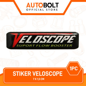 Sticker Veloscope Timbul 15x7 Cm Senti meter 15 x 7 Veloskop 3D Resin Filter Karet Stiker Emblem