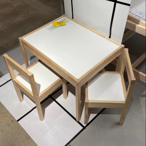 LATT Children Table with 2 Chairs Complete Set Kids Learning Study Desk Meja Kerusi Kanak-Kanak