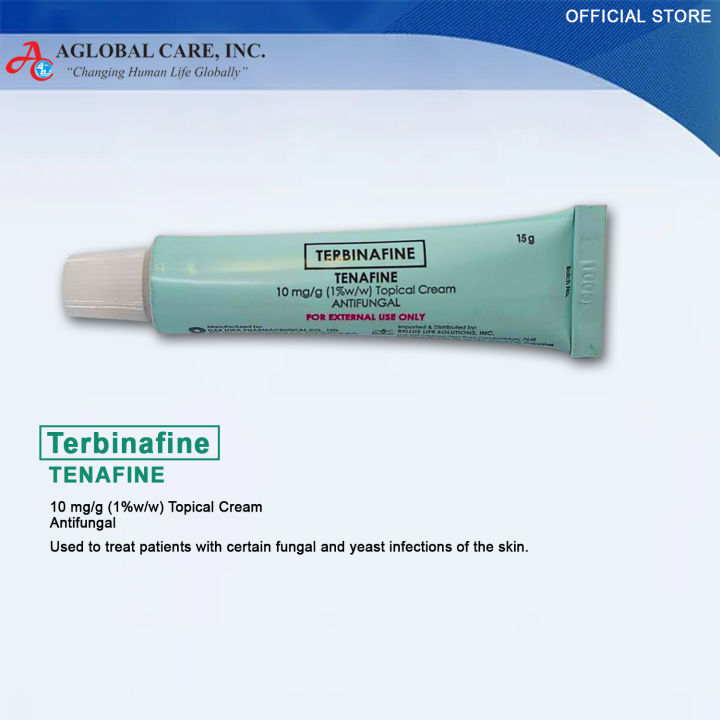 Terbinafine 15g cream ( Tenafine) Antifungal (Generic of Lamisil) + Vit