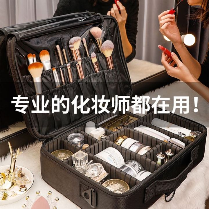 Beauty Tool Makeup Bag Storage Box 大容量多功能手提带拉杆套便携专业跟妆化妆包美甲纹绣美睫工具箱 | Lazada