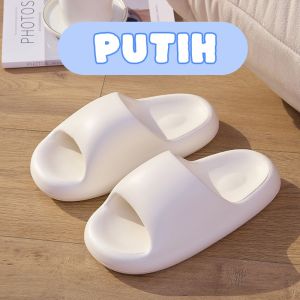 Sandal jelly wanita empuk import kekinian Nyaman rumah 2024 Sendal wanita selop slip on murah EVA ootd