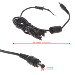 5.5.5x2.1mm Male Plug Straight Laptop Power Supply Output Adapter Cable 18AWG for Fujitsu Laptop