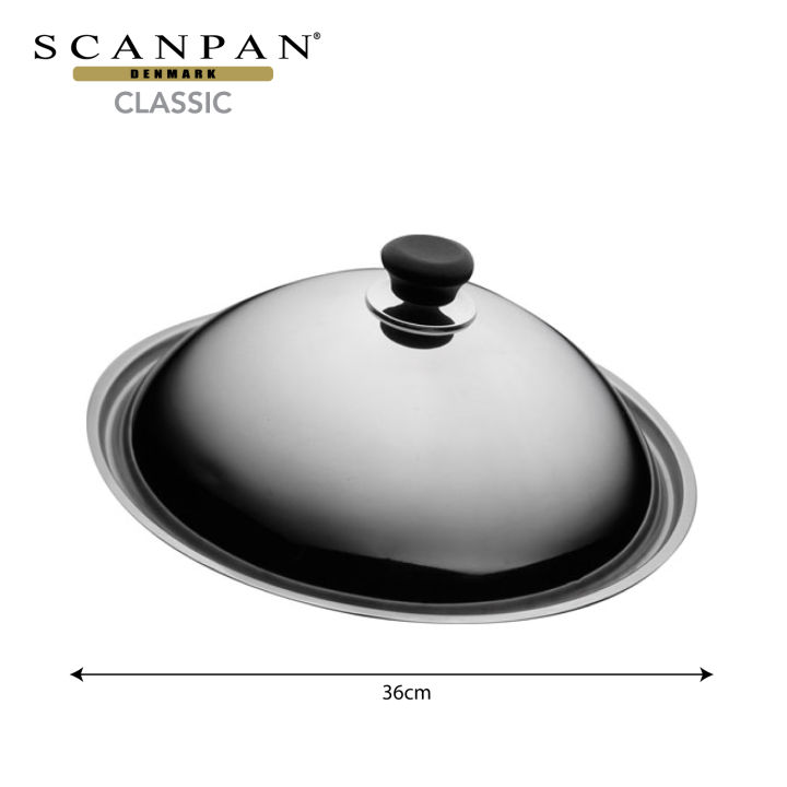 SCANPAN 36cm Stainless Steel Wok Lid Lazada Singapore