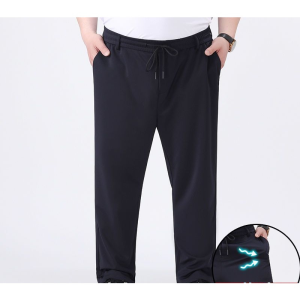 50-155KG Men Plus Size Business Casual Long Suit Pants Man Oversized Elastic Straight Thick Formal Trousers