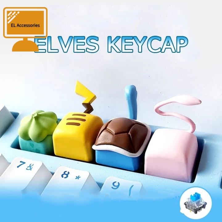 AKUBLT Anime Festival Gift Resin For Cherry MX R4 Pokemon Mechanical