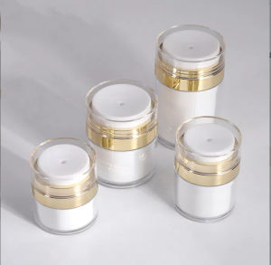 15ml/30ml/50ml Airless Empty Pump Jar Refillable Creams Gels Lotions Dispenser Travel Cosmetic Container