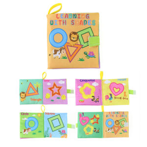 4 Types Baby Soft Cloth Books Alphabet Animal Cognition Stroller Rattle Educational Toys for Newborn Baby 0-36 Months