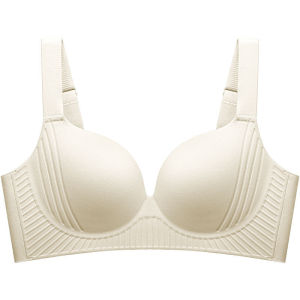 【OFFICIAL】Veimia Seamless Massage Bead Inner Cup Bra Plus Size Seamless Soft Support Bra Push-up Bra With Massage Beads In The Inner Cup Bra For Large Busts That Makes Them Appear Smaller
