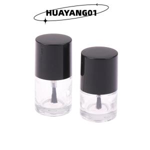 HUAYANG01 [2023 new HOT FASHION] lazlook ขวดยาทาเล็บเปล่าขนาด5 10 15มล. ภาชนะใส่เครื่องสำอางขวดแก้วทาเล็บพร้อมแปรงแก้วใสพร้อมแปรงพร้อมฝาแปรง