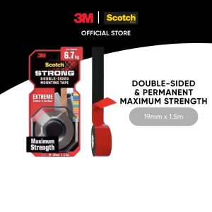 3M™ Scotch® Double-Sided Mounting Tape Extreme Maximum Strength 1 roll/pack 19 mm x 1.5 m For home improvement