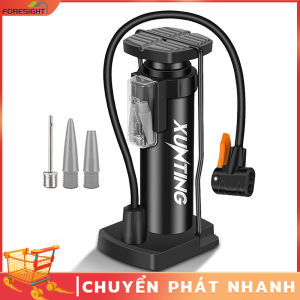 Bơm xe máy xe đạp nhỏ gọn đầu van đa năng Bơm Xe Đạp Áp Suất Cao FO
