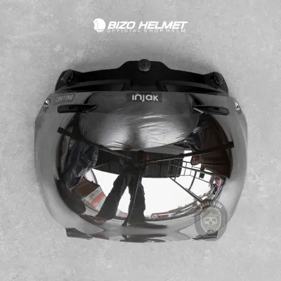 kaca helm bogo datar cembung venom original INJAK SNI