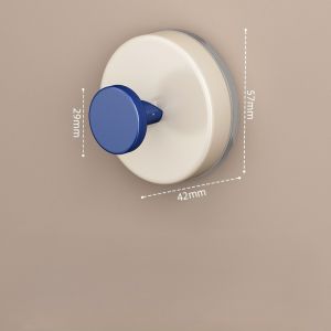 Gantungan Dinding Bulat Kunci Pakaian Serbaguna Sedotan Suction Hook
