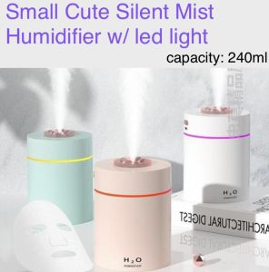 Colored Simple Silent Mist Air Humidifier Car Ultrasonic USB Type Humidifier 240ml No. H1