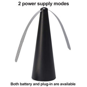 Electric Fly Repellent Fan Mosquito Leaf Repeller Automatic Bug Trap Table Food Protector Pest Bug Device Halau Lalat