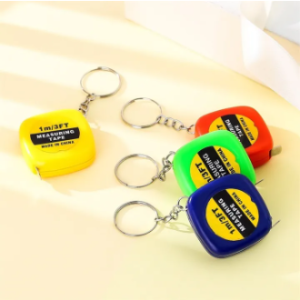Portable 1M Mini Steel Tape Measure Keychain Multifunctional Pocket Measuring Ruler For Daily Carry