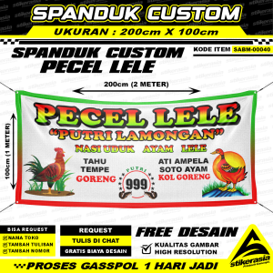 Spanduk Pecel Lele Custom Banner Jualan PecelLele SpandukMurah DesainSpanduk GratisDesain StikerAsia