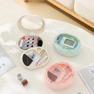 🤩Big Discount🤩Multifunctional Portable Sewing Bag Multifunctional Household Sewing Kit With Thimble Needles Thread Pack Pin Cushion Portable Storage Box Complete Sewing Supplies Set Portable Sewing Supplies Case