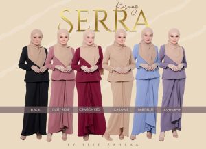 KURUNG SERRA NURSING FRIENDLY PREMIUM COMOCREPE Cutting ala Pario
