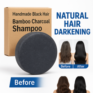 Bamboo Charcoal Hair Darkening Shampoo SetHandmade Hair Soap Charcoal Shampoo Conditioner