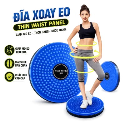 Dụng cụ đĩa xoay eo tập thể dục giá rẻ tại nhà thiết kế nhỏ gọn Giảm cân Giảm mỡ bụng Vòng lắc eo thông minh eo thon dáng đẹp