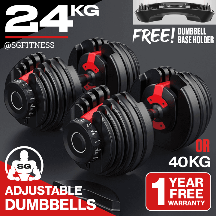 [READY STOCK] 24KG Adjustable Dumbbell and 40KG Dumbbells