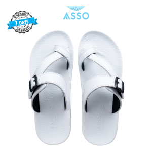 ASSO รองเท้าแตะ รุ่น AS023 อะโซ่ รองเท้าแตะผู้ชาย รองเท้าแตะผู้หญิง รองเท้าแตะแบบสวม รองเท้าแตะแฟชั่น รองเท้าแตะสายรัด (498)