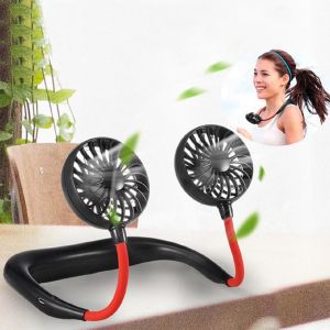 Quạt quàng cổ mini 3 chế độ gió mát lạnh siêu tiện lợi. quạt tích điện mini đeo cổ xoay 360 độ quạt mini thông minh