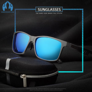 Sunrichh แว่นตากันแดดสำหรับผู้ชาย แบบลูกไม้อลูมิเนียมแมงเม่า สำหรับการตกปลาขับรถ รุ่น