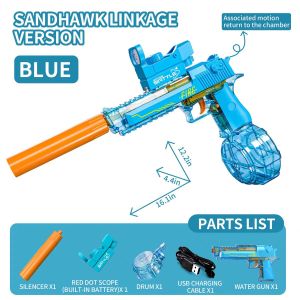 Desert Eagle Childrens Electric Toy Water Gun hand-held Large Capacity Water Gun Swimming Pool Toy Water Gun