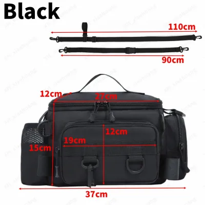 Lure Fishing Bag Large Capacity Multifunctional Crossbody Bag for Fishing Tackles Lure Baits Fishing Rods Lure Gripper Lure Plier