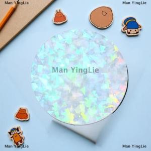 [COD] Man YingLie 100pcs Transparent Badge Film Clear Laser Star Pattern Badge Protective Film Covers For Button Badge Maker Part Tools