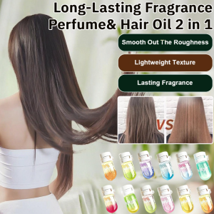 Perfume&amp Hair Oil 2 in 1Long-Lasting Fragrance Disposable Perfume Hair Care Essential Oil Unburdened Improve Hair Condition