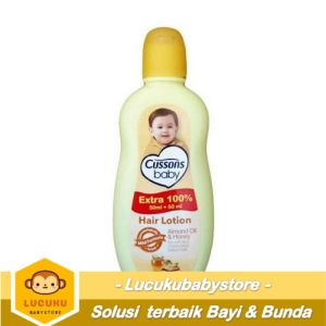 [ BISA COD ] Cussons Baby Hair Lotion Extra 50ml+50ml /  losion rambut / Merawat / Menyuburkan rambut