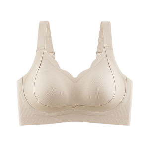 【SingaBralette】 Seamless Invisible Skin Bra Big Breasts Show Small Wireless Anti-Sagging Minimizer Full Coverage Breathable Large Size Underwear隱形內衣