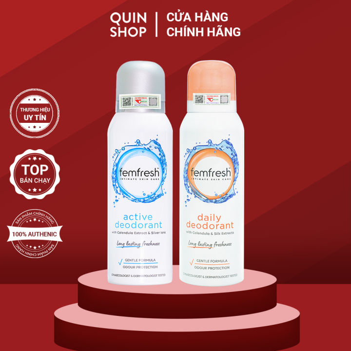 Xịt Thơm Mát Khử Mùi Vùng Kín Femfresh Intimate Skin Care Daily