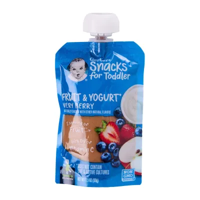 Gerber Toddler Food - Very Berry Fruit And Yogurt Baby Food 12+M