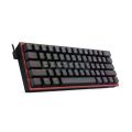 EasyPC | Redragon K617 FIZZ 60% Red Switch Black/ Grey & White Case Wired RGB Mechanical Gaming Keyboard For Better Gaming Experience. 