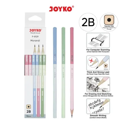 (12pc) pensil Joyko 2B / pensil 2B/2B pencil