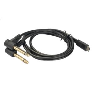 USB C to Double/Single 6.35mm Cable Type C Male to 1/4inch Male Connector for Music Enthusiasts Electric Guitar