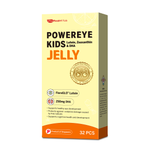 [BUY 3 GET 1 REEE]VitaRealm Kids Eye Jelly with Patented FloraGLO® Lutein | Blue Light Protection & Bone Support | Lutein + Zeaxanthin + DHA Eye Vitamin Supplement | Screen Time Blue Light Protection | Myopia Care & Vision + Brain Support | For Kids 2+