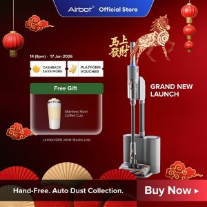 Airbot Swift Station | Laser Detection 29000Pa Cordless Handheld Stick Cordless Vacuum Glide Vacuum Cleaner Dual Roller Portable Wireless HEPA Dock Station
