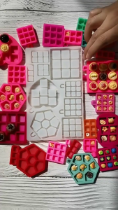 Tiny Tray Shaped Silicone Mold Flexible Design For Resin Crafts Making And Decorative Miniature Displays