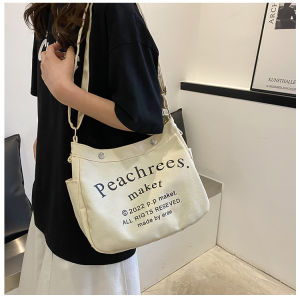 Large Capacity Shoulder Shopper Bag For Women Cloth Fashion Canvas Tote Shopping Bags Korean Women Handbags Reusable Travel