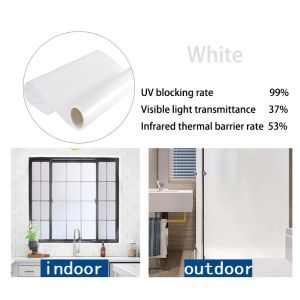 [MY Delivery+Free Tool]Privacy Protection Frosted Window Film Waterproof  Frosted Self Adhesive Glass Sticker for Home Bathroom Office