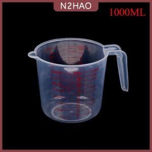 N2HAO Cốc đo bằng nhựa trong suốt đĩa đo chất lỏng Cân nhựa 250 500 1000ml